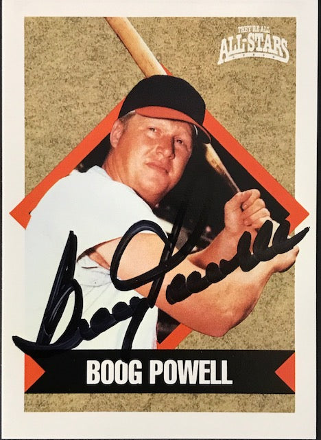 Boog Powell Autographed 1991 MLB Players Alumni Card