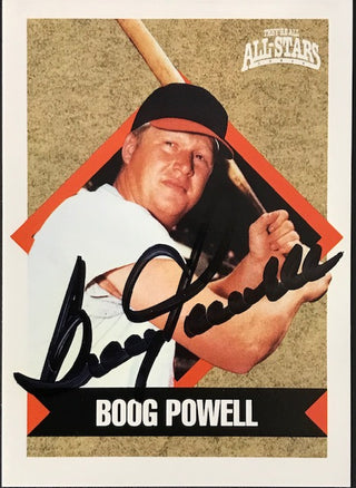 Boog Powell Autographed 1991 MLB Players Alumni Card