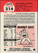 Joe Garagiola 1991 Autographed (1953) Series Topps Archives Card