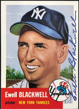 Ewell Blackwell 1991 Autographed (1953) Series Topps Archives Card