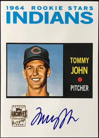 Tommy John 2001 Autographed (1964) Topps Archives Card