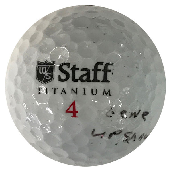 Gene Upshaw Autographed Staff Titanium 4 Golf Ball