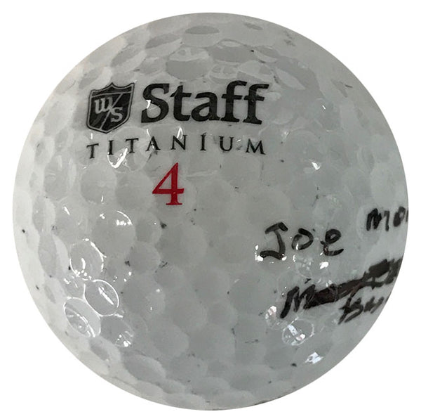 Joe Morgan Autographed Staff Titanium 4 Golf Ball
