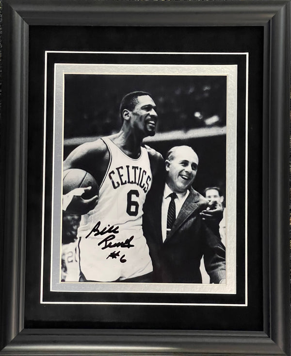 Custom Frame Boston Celtics Bill Russell Authentic Autograph