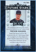 Trevor Rogers Autographed 2017 Leaf Draft Future Stars Baseball Card