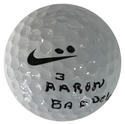 Aaron Badderly Autographed Nike Golf Ball