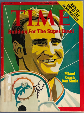 Don Shula Autographed Time Magazne December 11 1972