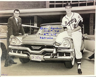 Warren Spahn "HOF 73, 57 Cy, 363 Wins" Autographed 11x14 Photo (JSA)