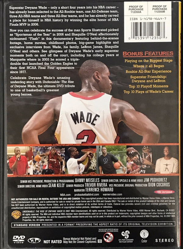 Dwyane Wade Autographed Undeniable The Rise of Dwyane Wade DVD
