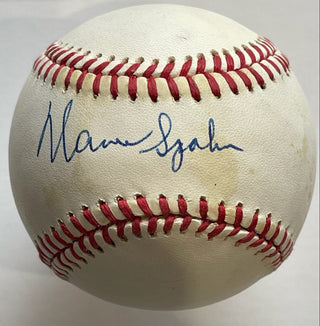 Warren Spahn Autographed Official National League Baseball (Beckett)