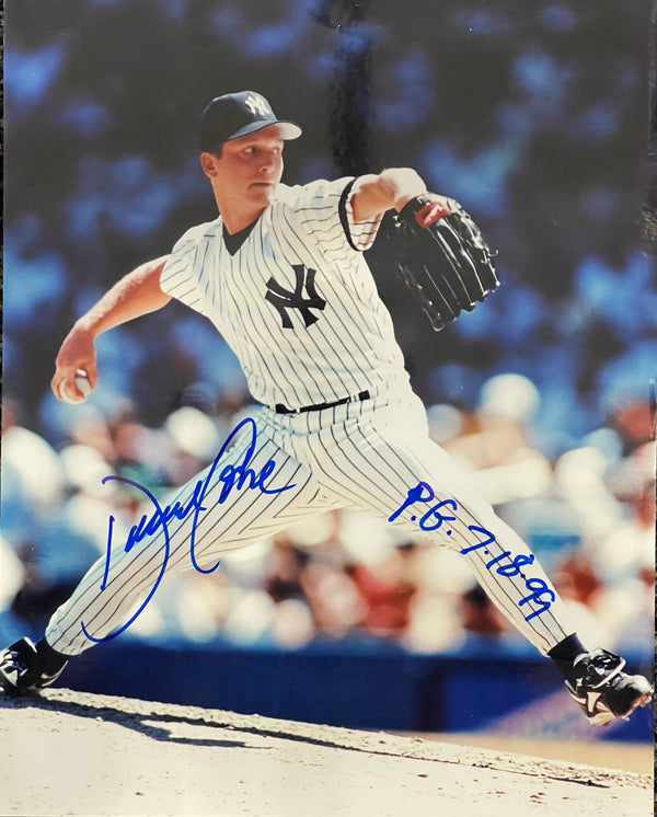 David Cone Autographed 8x10 Baseball Photo (JSA)