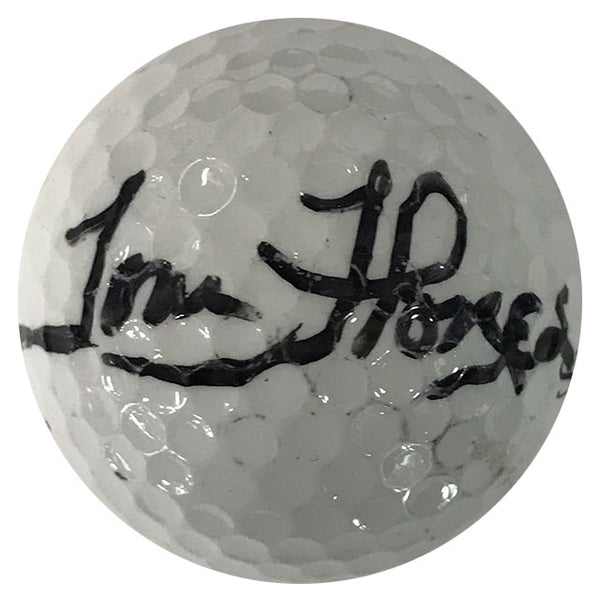 Tom Flores Autographed Slazenger 4 Golf Ball