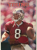 Steve Young 1998 Playoff Momentum Jersey Card