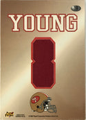 Steve Young 1998 Playoff Momentum Jersey Card