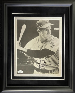 Hank Greenberg Autographed 8x10 Framed Photo (JSA)