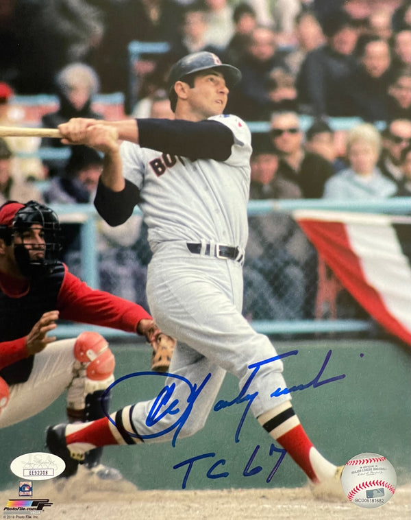Carl Yastrzemski Autographed 8x10 Baseball Photo (JSA)