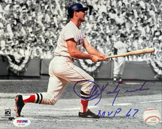 Carl Yastrzemski Autographed 8x10 Baseball Photo (PSA)