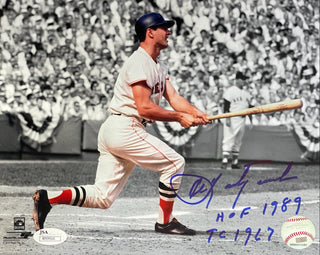 Carl Yastrzemski Autographed 8x10 Baseball Photo (JSA)