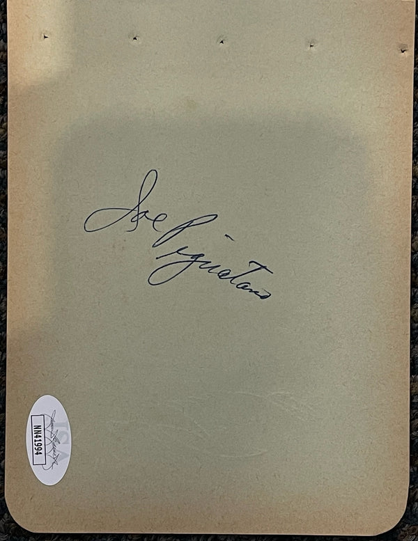 Carl Furillo Autographed 4 1/2 x 6 Album Page (JSA)