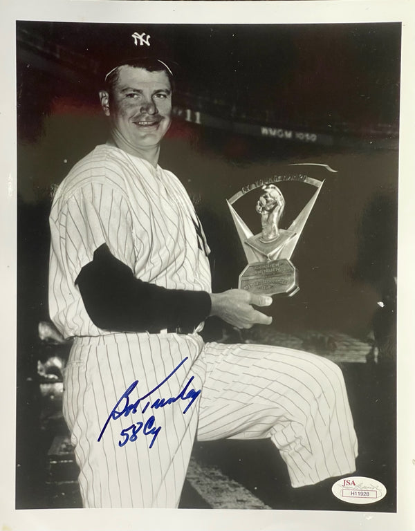 Bob Turley Autographed 8x10 Baseball Photo (JSA)