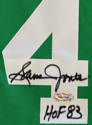 Sam Jones Autographed XL Custom Jersey