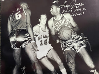 Sam Jones Autographed 16x20 Basketball Photo