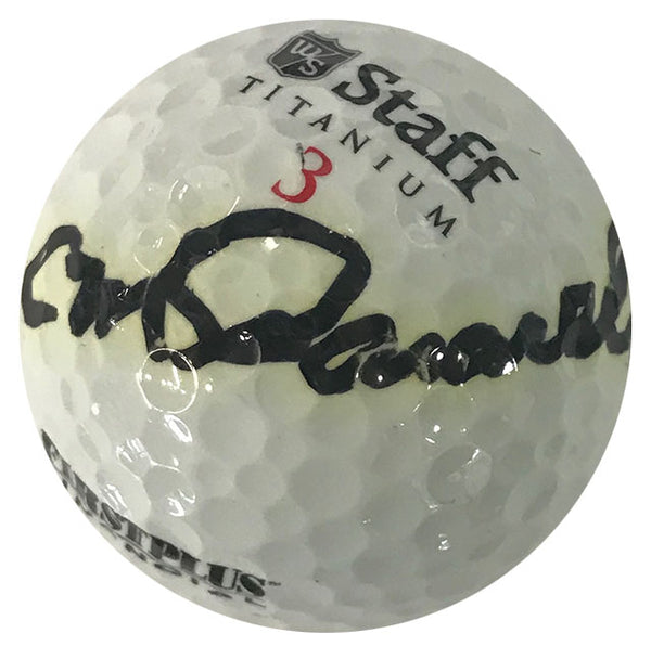 Charlie Pasarell Autographed Staff Titanium 3 Golf Ball