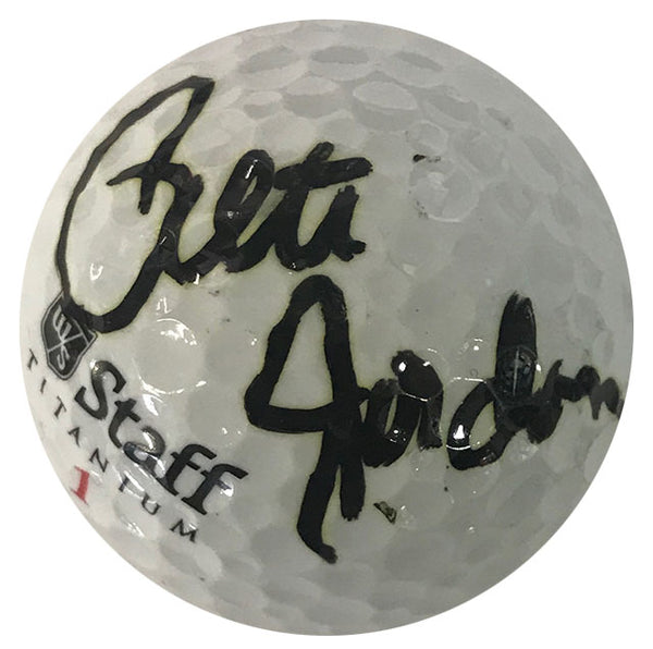 Pete Jordan Autographed Titanium Staff 1 Golf Ball