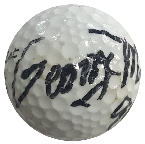 George Montgomery Autographed Titleist 3 Golf Ball