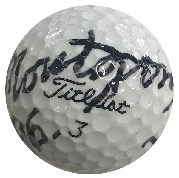 George Montgomery Autographed Titleist 3 Golf Ball