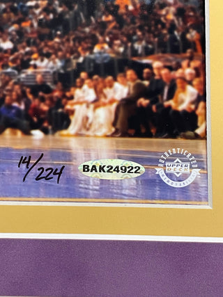 Kobe Bryant Autographed Framed 16x20 Photo (Upper Deck)