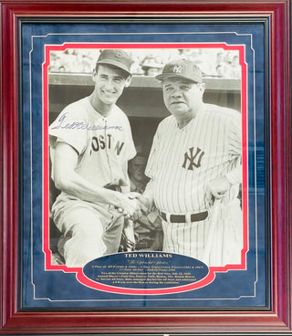 Ted Williams Autographed Framed 16x20 Photo