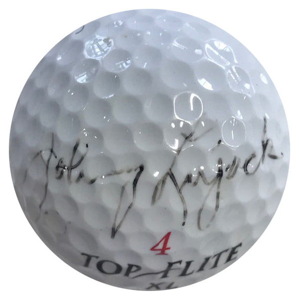 Johnny Lujack Autographed Top Flite 4 XL Golf Ball