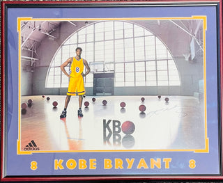 Kobe Bryant Autographed Framed Original Adidas Poster (JSA)