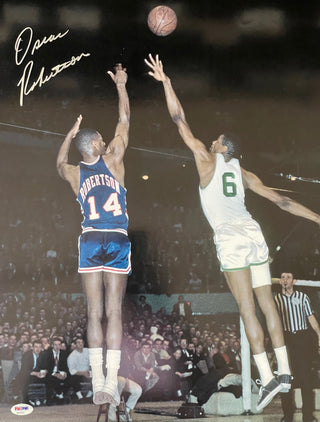 Oscar Robertson Autographed 16x20 Basketball Photo (PSA)