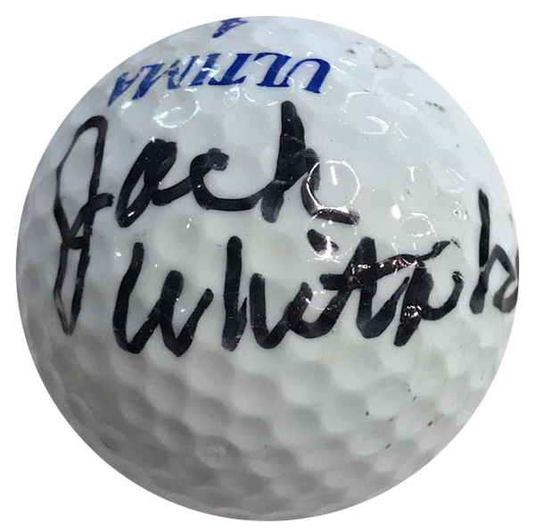 Jack Whitaker Autographed Ultima 4 Golf Ball