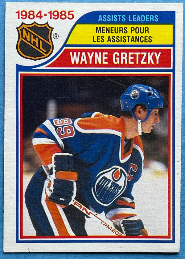Wayne Gretzky Unsigned 1985-86 O-Pee-Chee Hockey Card #258