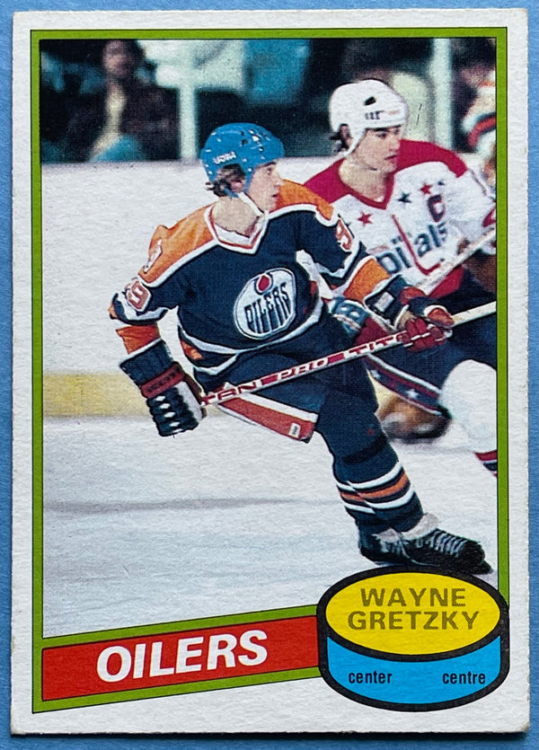 Wayne Gretzky Unsigned 1980-81 O-Pee-Chee 2nd Year Hockey Card #250