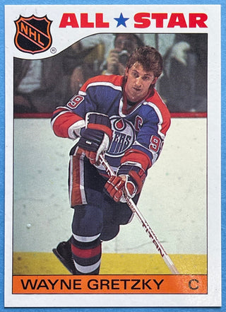 Wayne Gretzky Unsigned 1985-86 Topps Insert Sticker Card #2