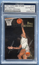Bill Russell Autographed 1996 Topps NBA Stars Card (PSA)