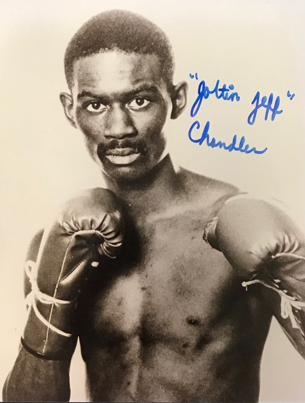 Jeff Chandler Autographed 8x10 Boxing Photo