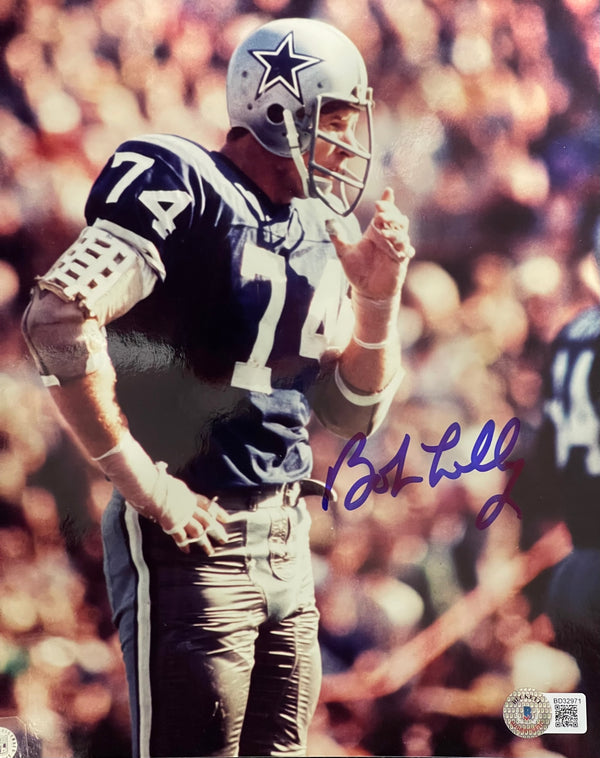 Bob Lilly Autographed 8x10 Football Photo (Beckett)