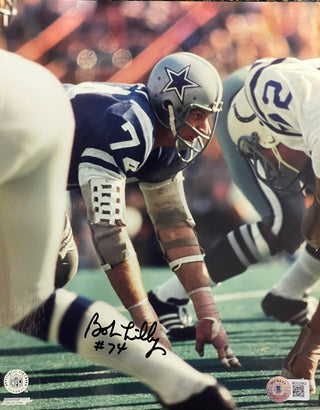Bob Lilly Autographed 8x10 Footballo Photo (Beckett)