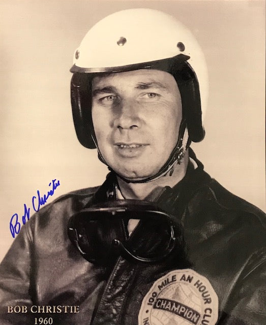Bob Christie Autographed 8x10 Racing Photo