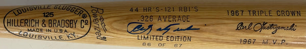 Carl Yastrzemski Autographed Louisville Slugger Bat (Beckett)