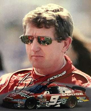 Bill Elliott Autographed 8x10 Racing Photo