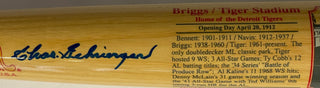 Charlie Chas Gehringer Autographed Cooperstown Bat (Beckett)