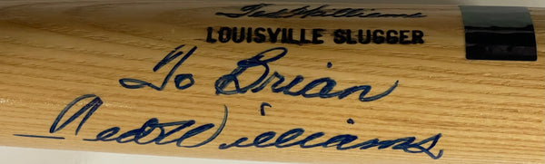 Ted Williams Autographed Louisville Slugger W215 Bat (Green Diamond)