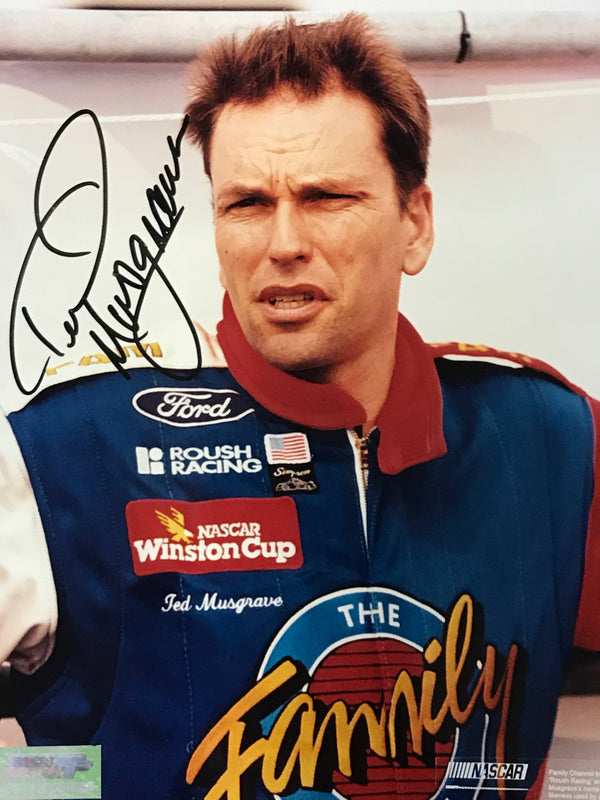 Ted Musgrave Autographed 8x10 Racing Photo