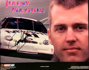 Jeremy Mayfield Autographed 8x10 Racing Photo